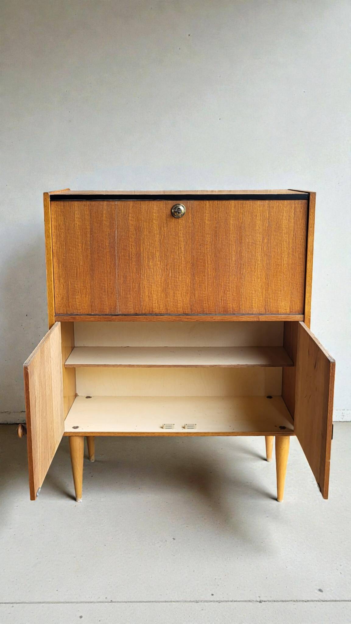Secretary desk storage unit, 1950s-60s