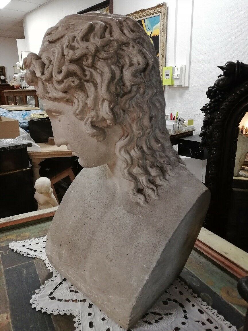 ANCIENT STATUE SCULPTURE bust divinity love Greek Deco ROME ANTIQUE XIXth