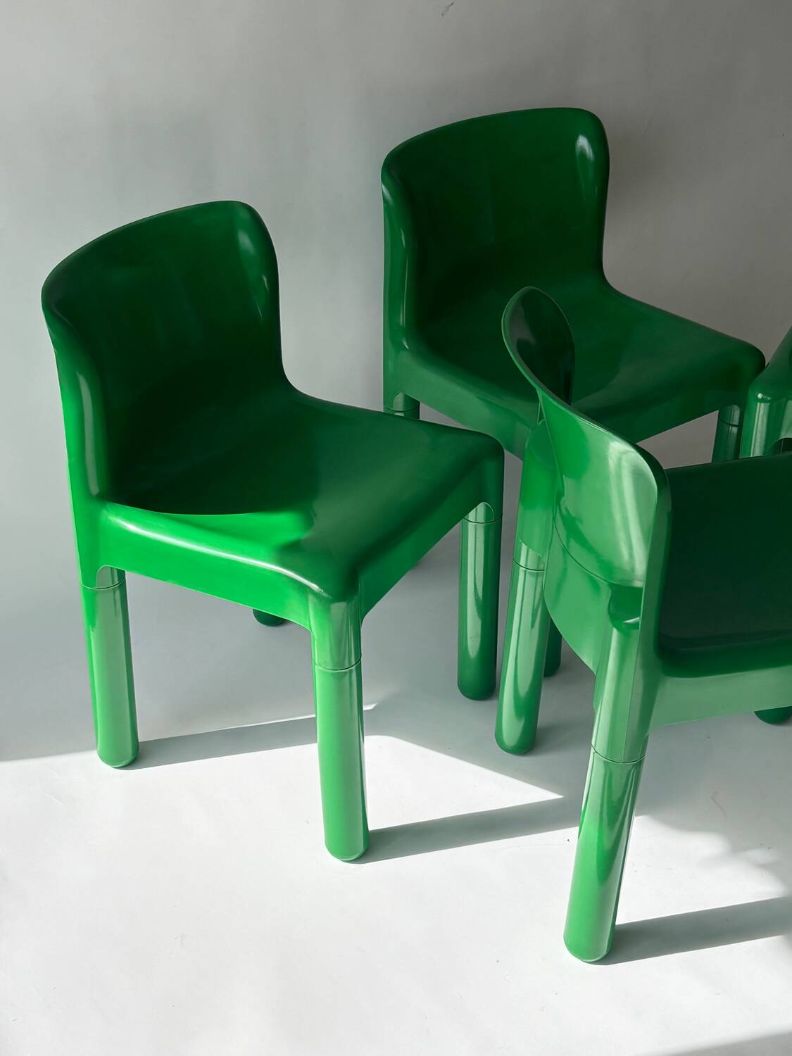 Set of 4 Carlo Bartoli Model 4875 chairs for Kartell, Italy 1970
