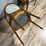 Pair of Louis XVI armchairs with medallion backs circa 1940