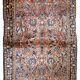 Handmade antique Persian Sarouk rug 103cm x 164cm 1920s