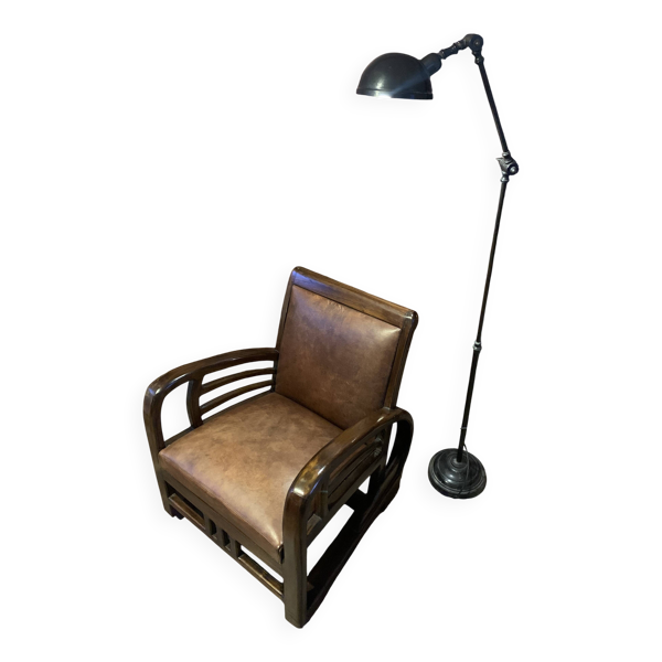 Lampadaire industriel style Jielde-Jardin d'Ulysse première série