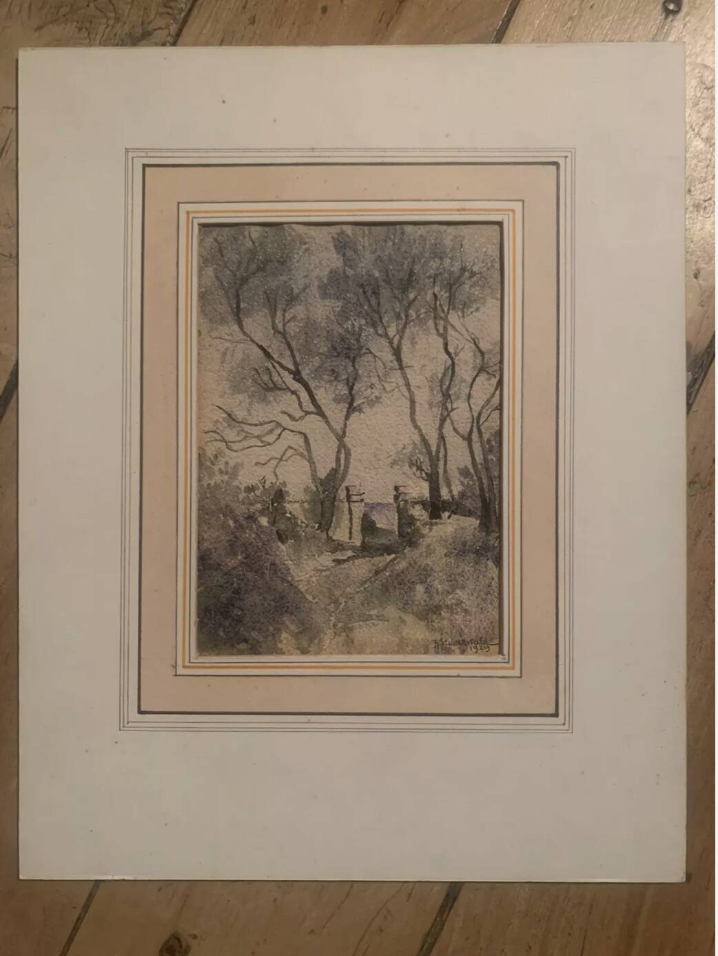 Jean Jacques GRUNENWALD (1911 - 1982)  - Aquarelle - Forêt