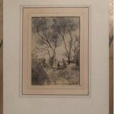 Jean Jacques GRUNENWALD (1911 - 1982)  - Aquarelle - Forêt