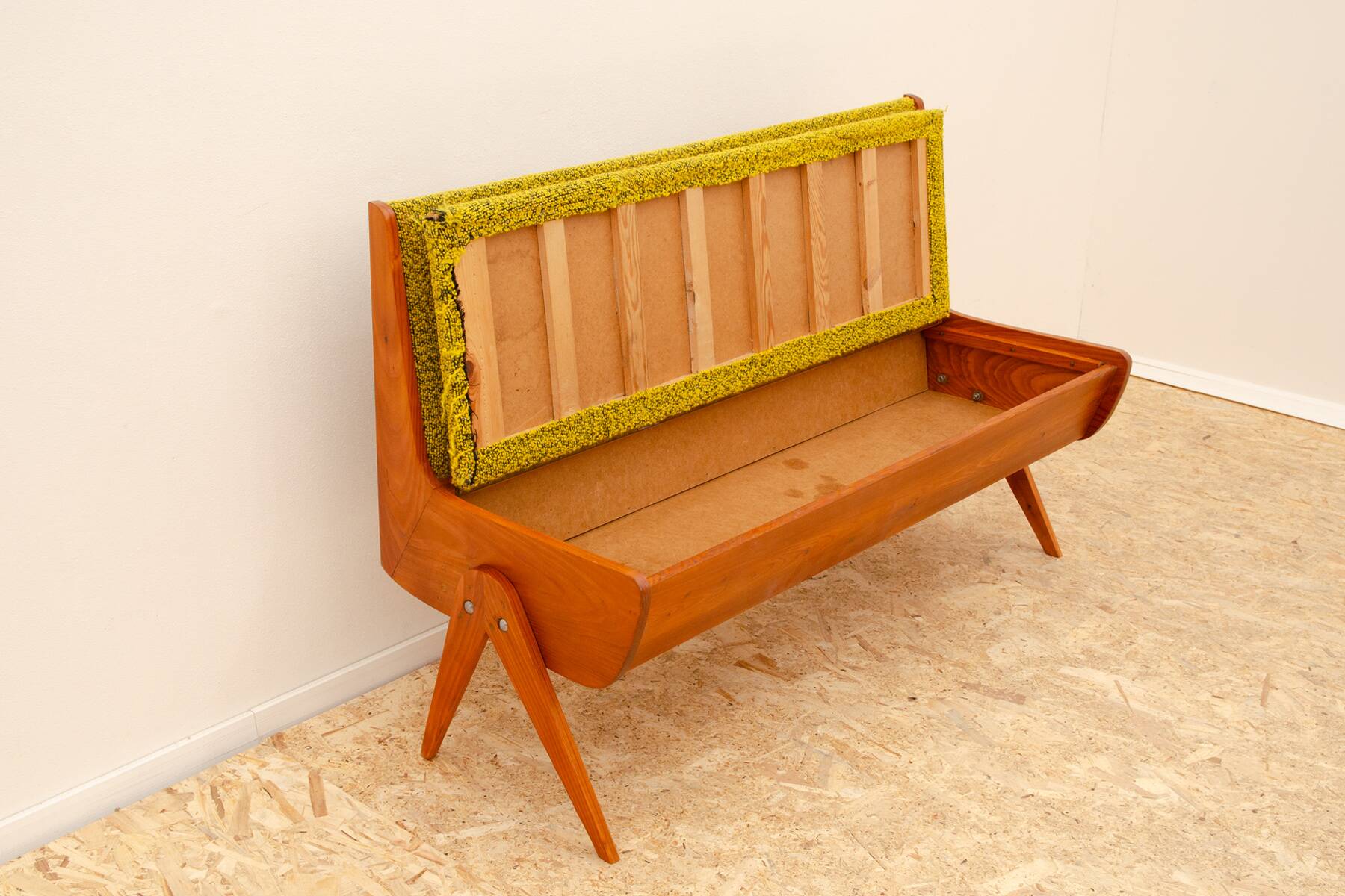 Small mid-century bench, 1960s, Czechoslovakia