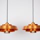 Pair of 2 Danish vintage lamps Nova by Jo Hammerborg, Fog og Morup, 1963