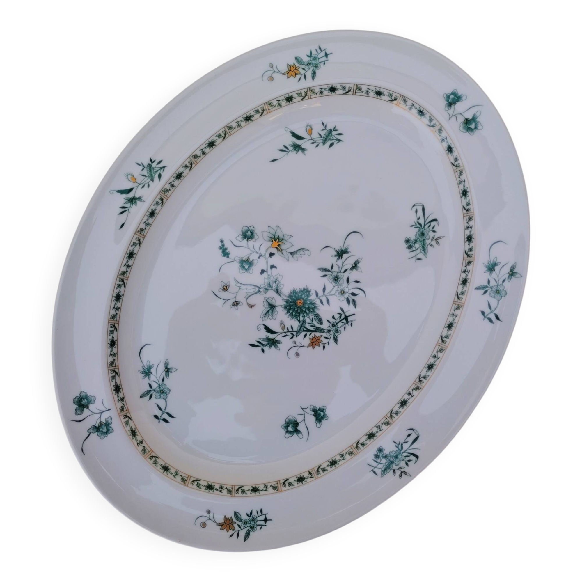 Large oval serving dish, Bernardaud, Limoges, Beijing