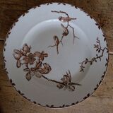 Antique plate model Oxford brown, HB - Co. Choisy-le-Roy , 1900s