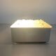 Recessed ceiling light in crystal, glass and metal, square design, 1960s, Germany