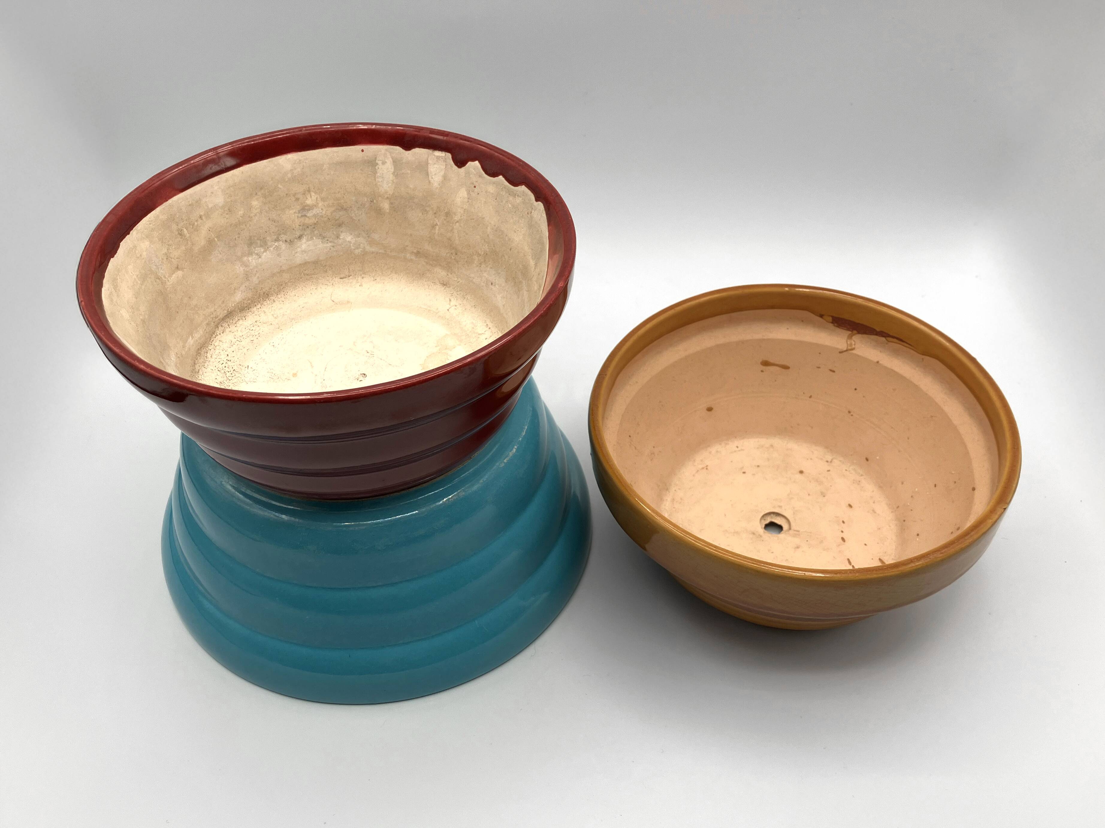 Trio of 1950s ceramic planters