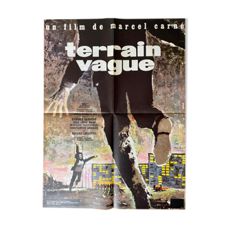 Affiche cinéma originale "Terrain Vague" Marcel Carné 60x80cm 1960