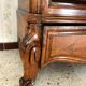 Bonnetière antique wardrobe with beveled ice interior elm magnifying glass style rocaille louis xv