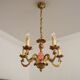 Lustre vintage Lucien Gau Paris en bronze
