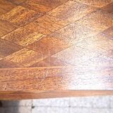 Small 19th century Napoleon III style secretary with folding top and marquetry