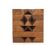 Minimalist and geometric wooden sculpture, 1970s.