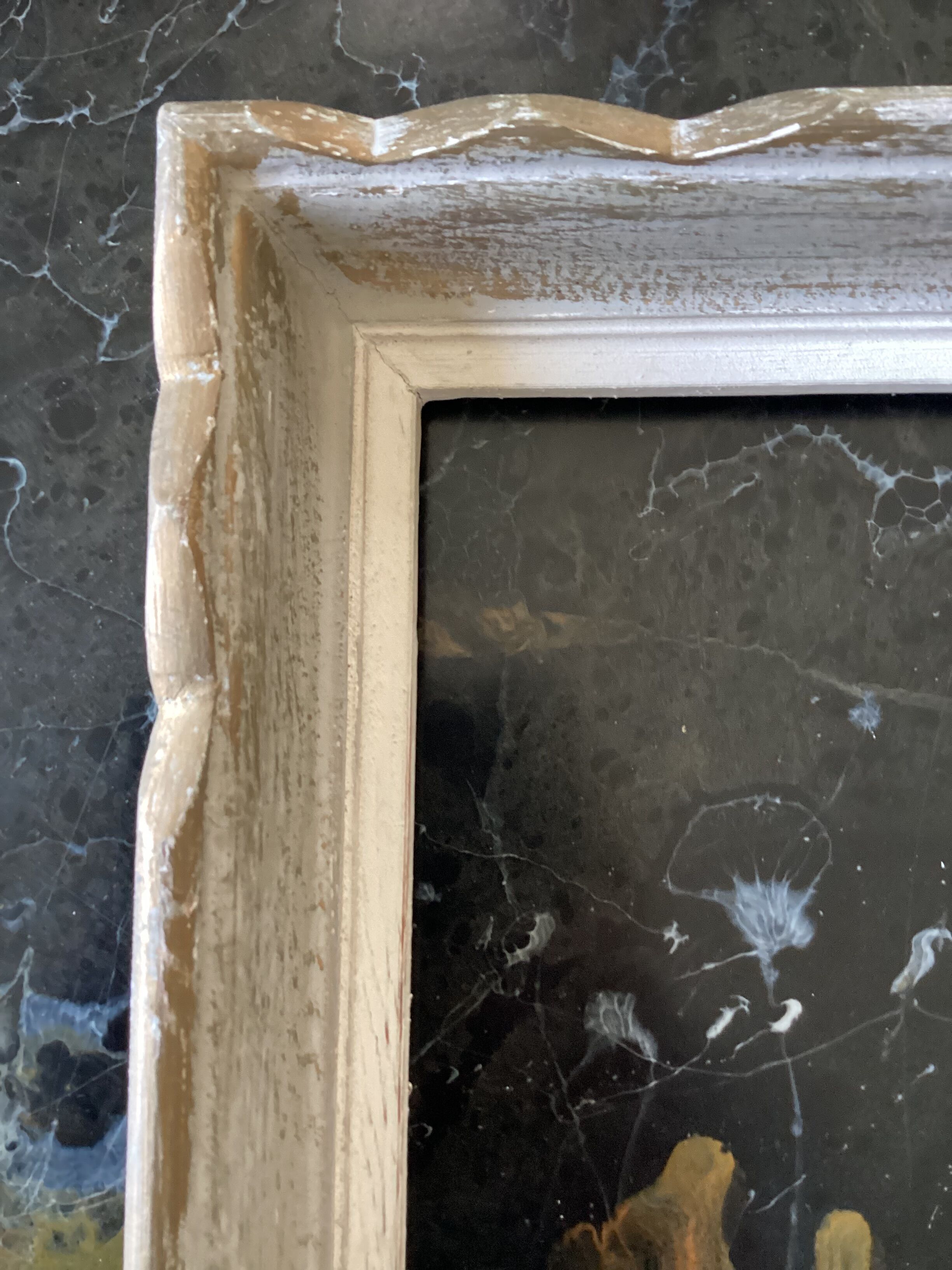 Pair of vintage wooden wall frames dimension: height -41cm- width and -33cm- depth -4cm-