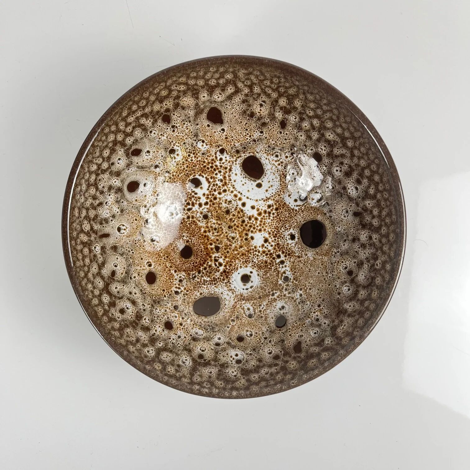 Lot de 6 bols en céramique émaillée effet réactif style japandi