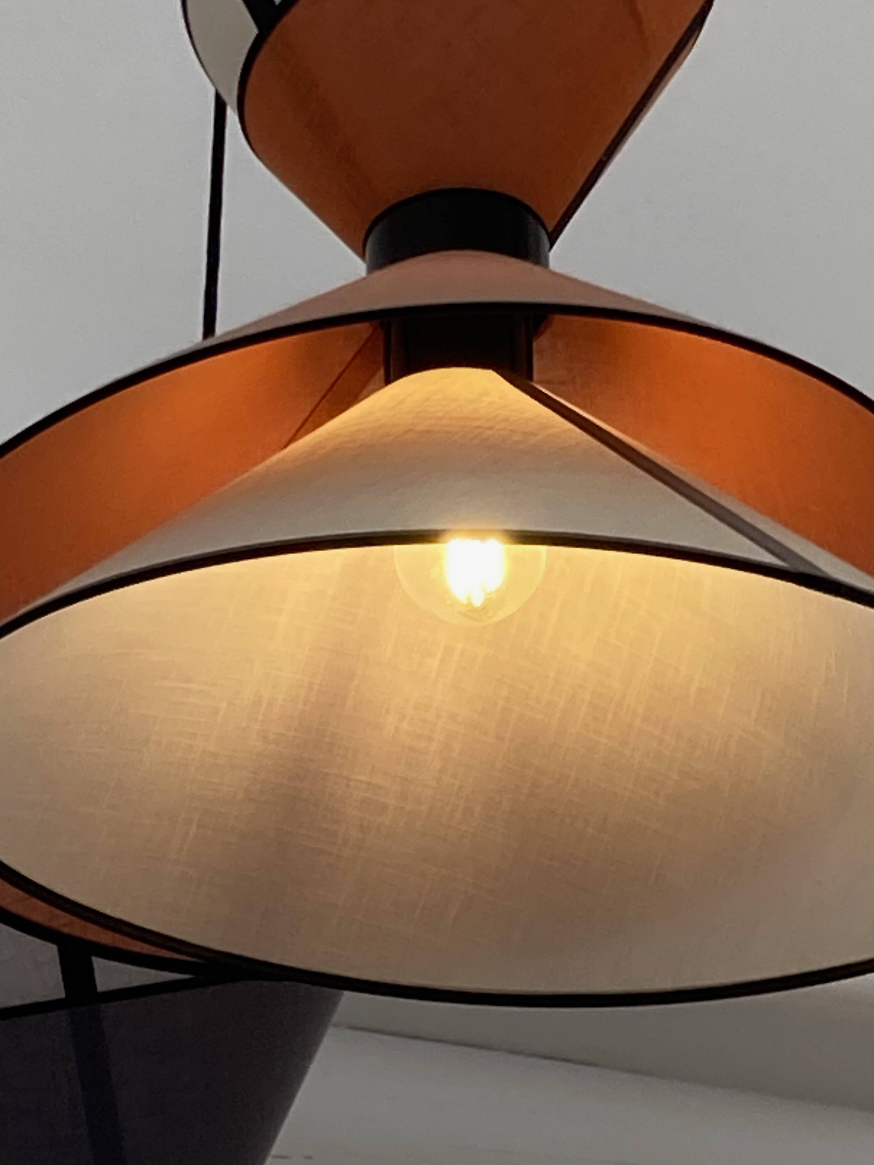 Suspension kimono - 5 lampshades