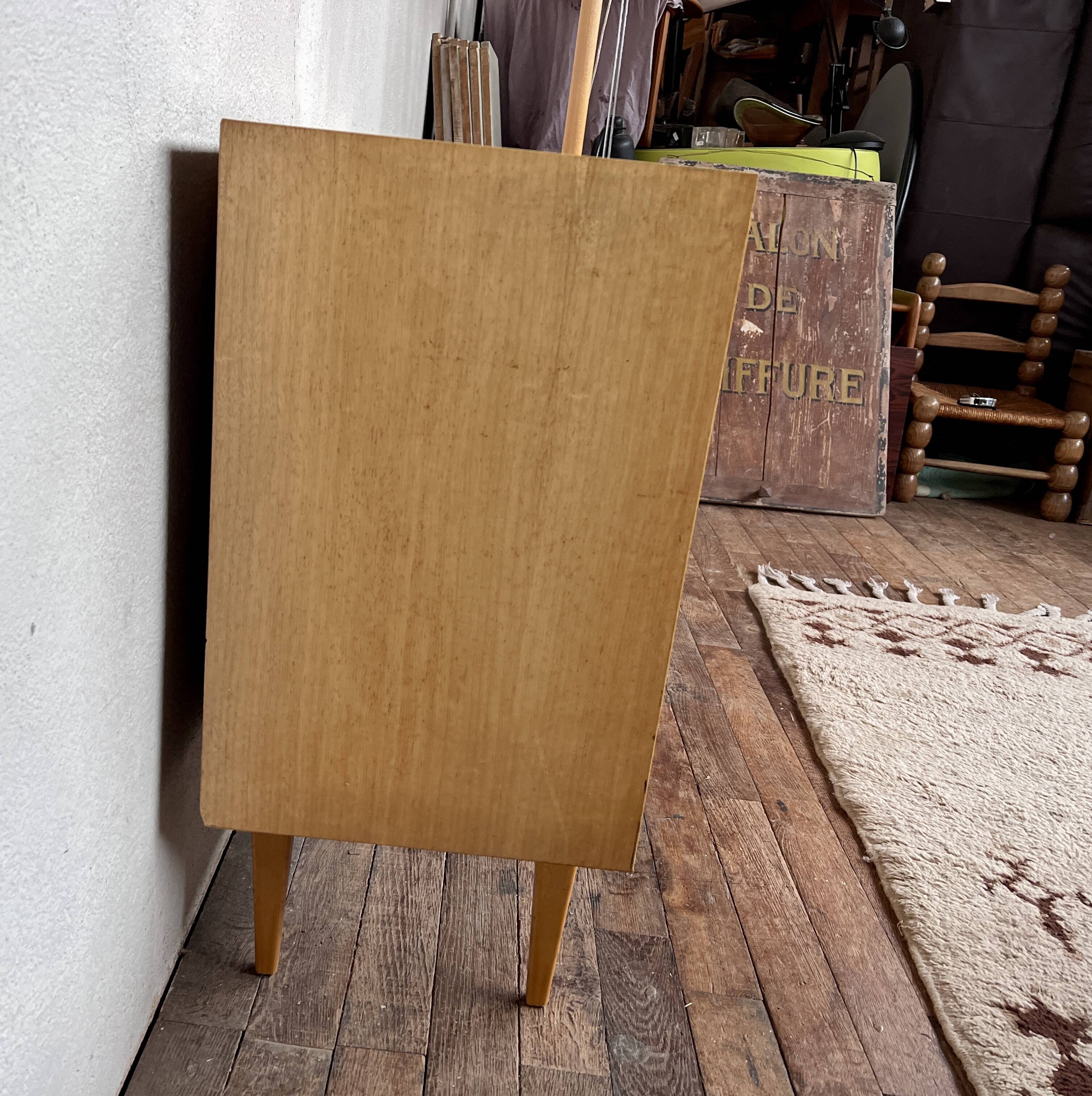 Vintage light wood sideboard