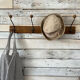 Old oak and metal hook
