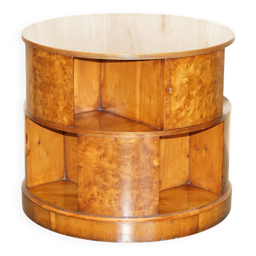 Extra large walnut book table with lockable cabinets.