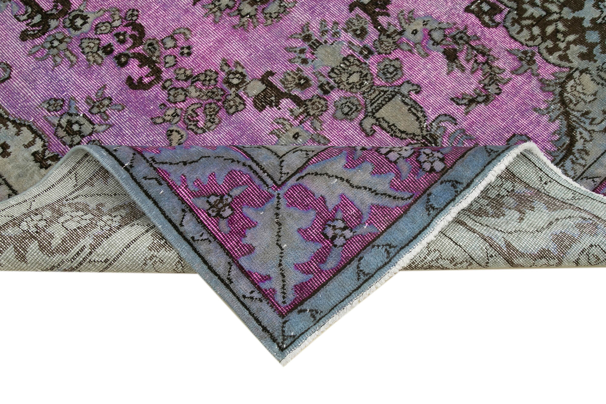 Handmade Vintage Turkish 1980s 175 cm x 278 cm Pink Rug