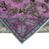 Handmade Vintage Turkish 1980s 175 cm x 278 cm Pink Rug