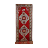 Tapis vintage turc oushak fait main 110cm x 340cm 1940s, 1c515