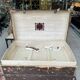 Wooden trunk "Au bon Marché Paris"