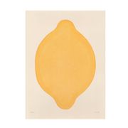 Contemporary painting on paper 30x40cm lemon signed eawy