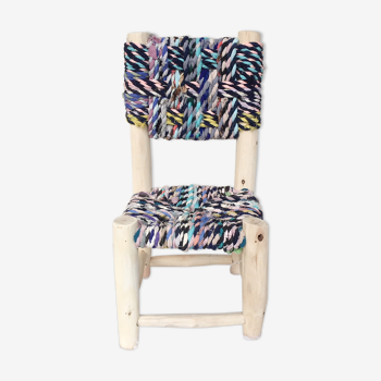 Chair made of recycled fabrics