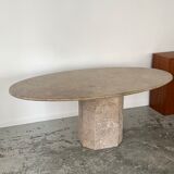 Grey travertine table