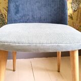 Trio of Scandinavian velvet chairs