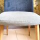 Trio de chaises scandinaves en velours