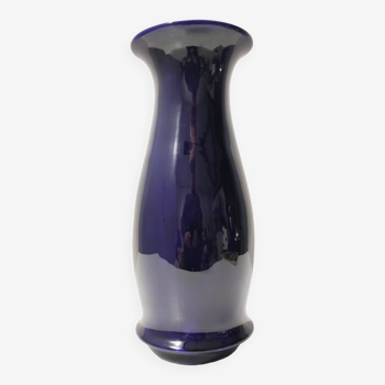 Vase en Céramique Laquée Bleue par Lavenia Attribuable à Guido Andlovitz, Italie