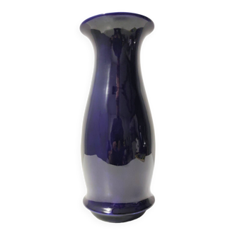 Vase en Céramique Laquée Bleue par Lavenia Attribuable à Guido Andlovitz, Italie