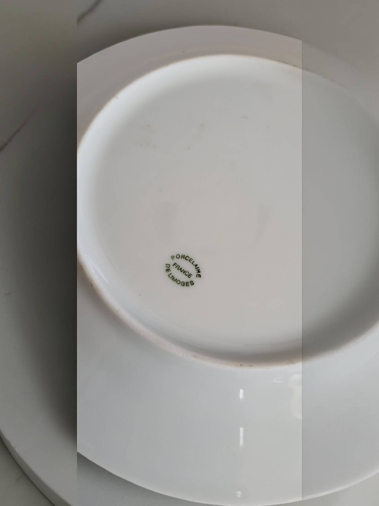Pie service, dish & plates, Limoges