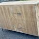 Renovated 3-door sideboard in raw solid wood 147cm