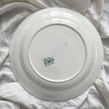 Round ironstone dish "Lucy" KG Lunéville circa 1900
