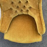 Padded golden yellow velvet toad