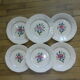 Set of 6 flat plates Digoin Sarreguemines
