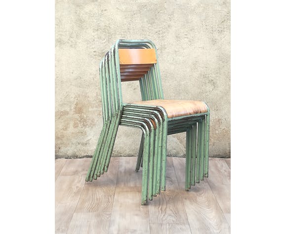 Set of 6 chairs school Stella