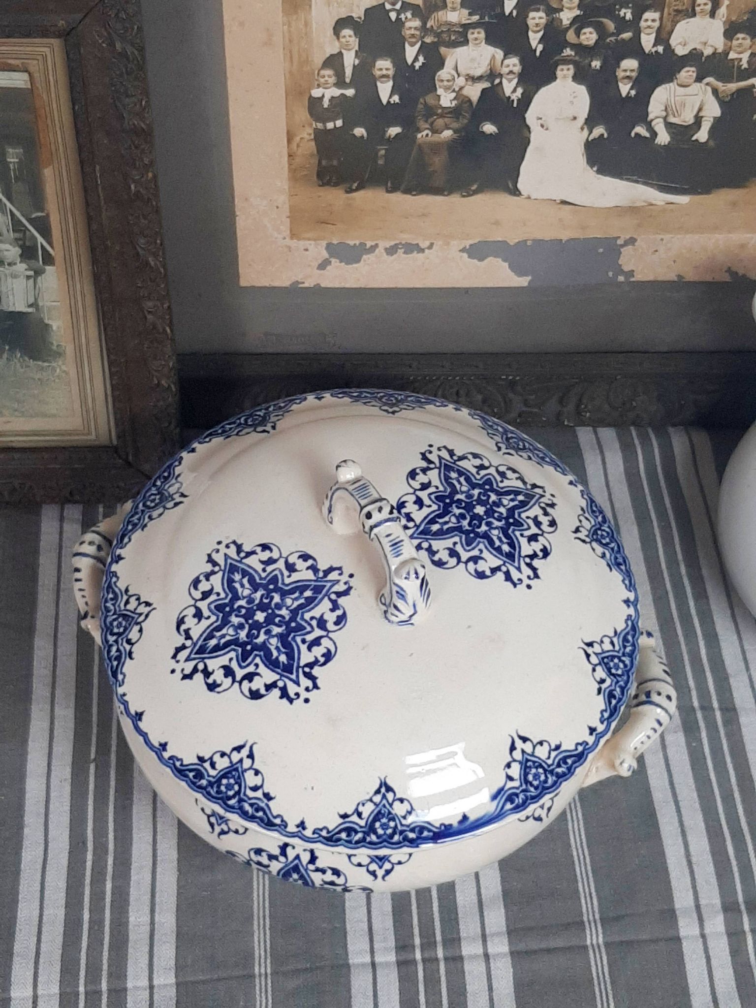 Ironstone soup tureen from the 19th century.