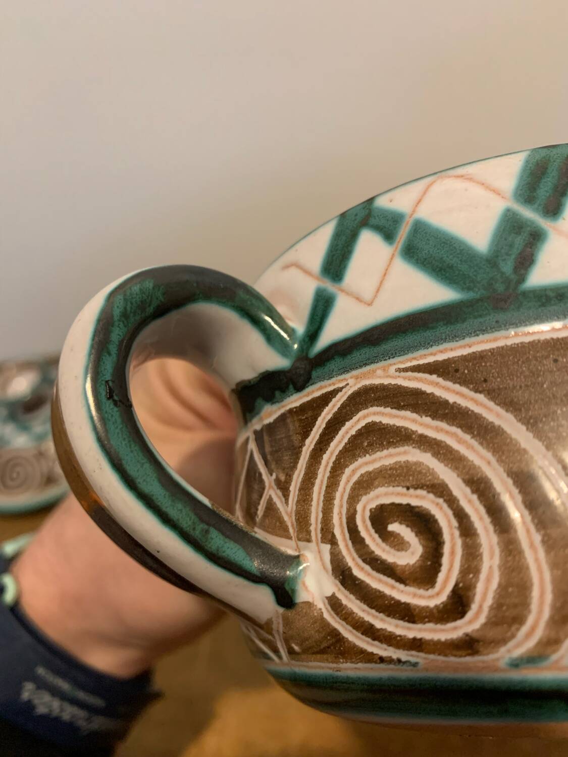 Robert Picault Vallauris Vintage Ceramic Pot circa 1960