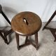 Oak bistro stools 1950