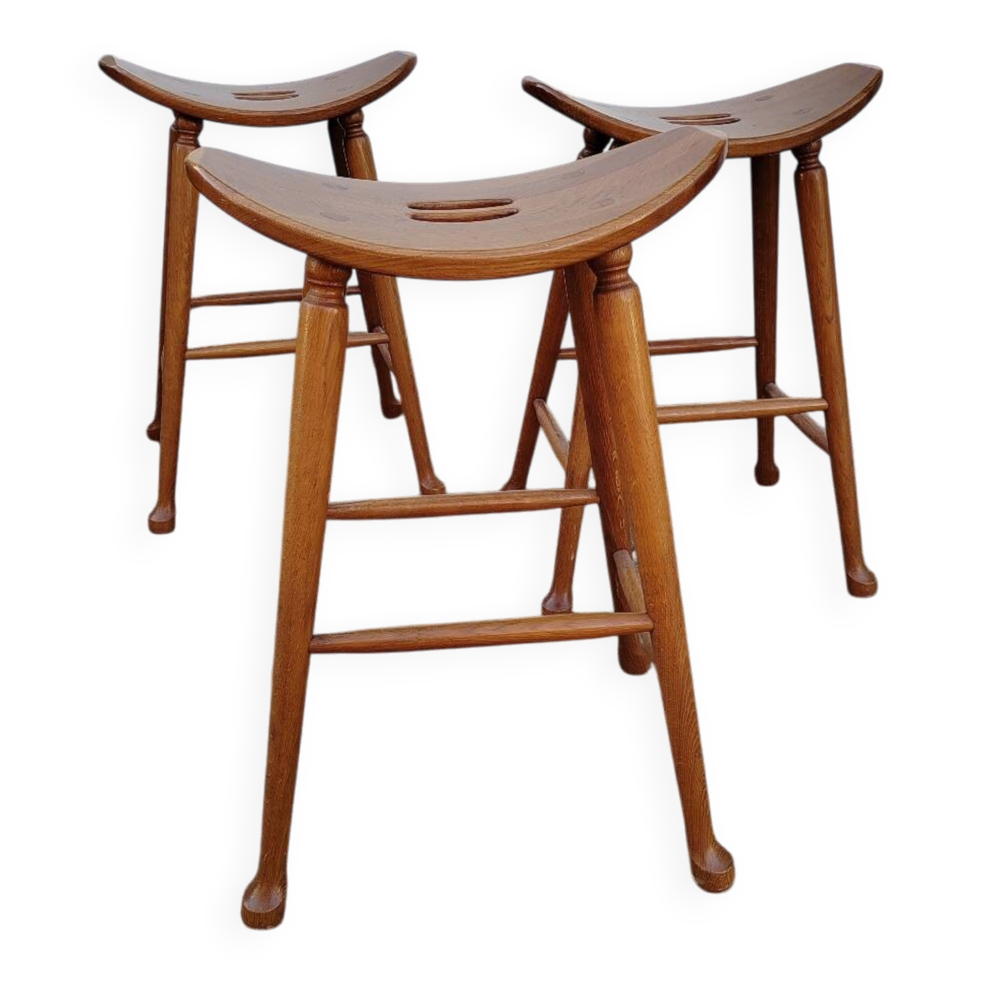 Vintage oak bar stool
