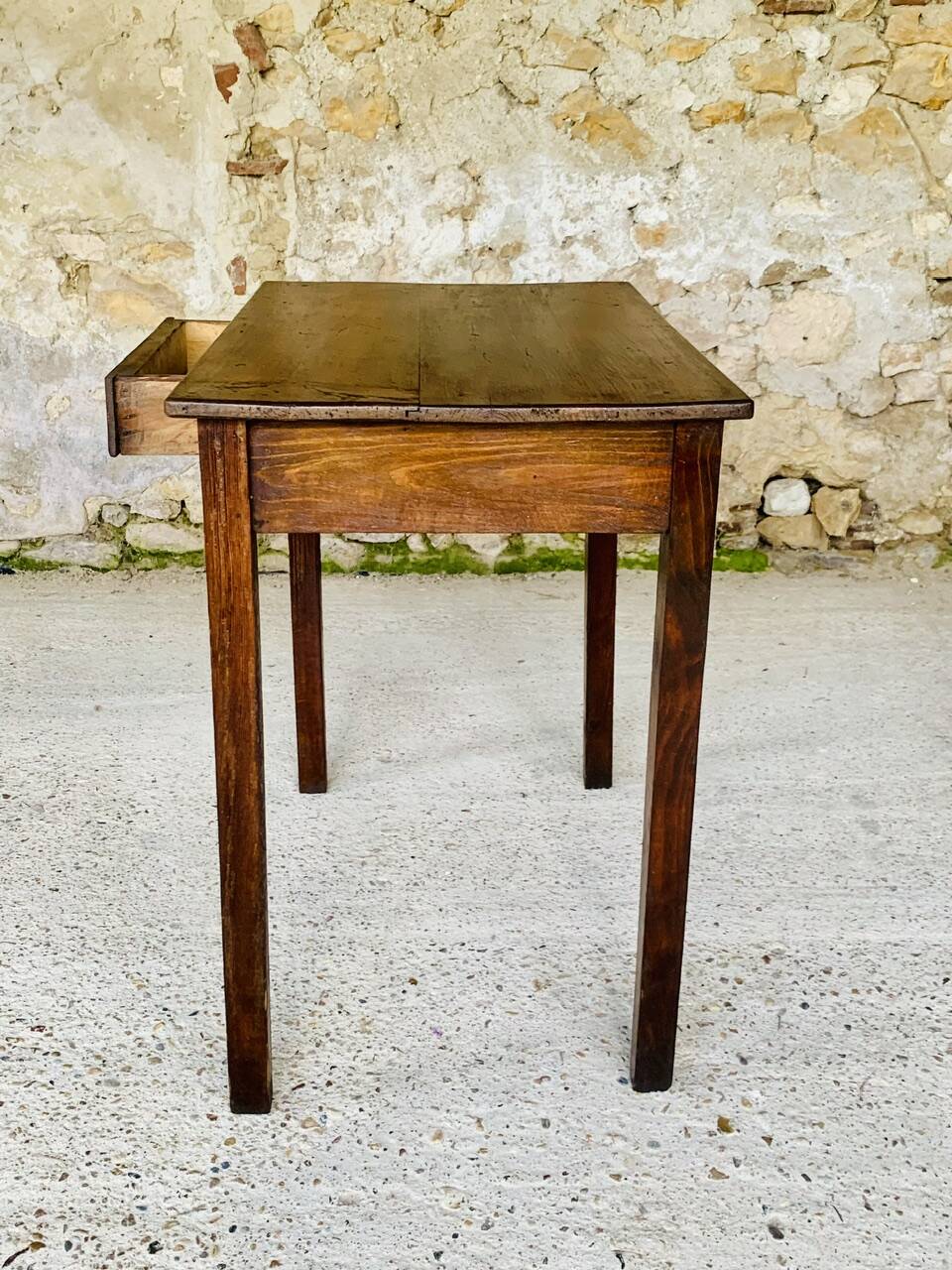 Wooden farmhouse console, circa 40's/50's