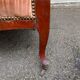 Louis Philippe Voltaire armchair from the 19th century in solid mahogany.