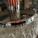 Lustre 70’s verre chrome et orange