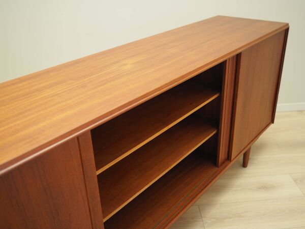 Buffet en teck, design danois, années 60, designer : EW Bach